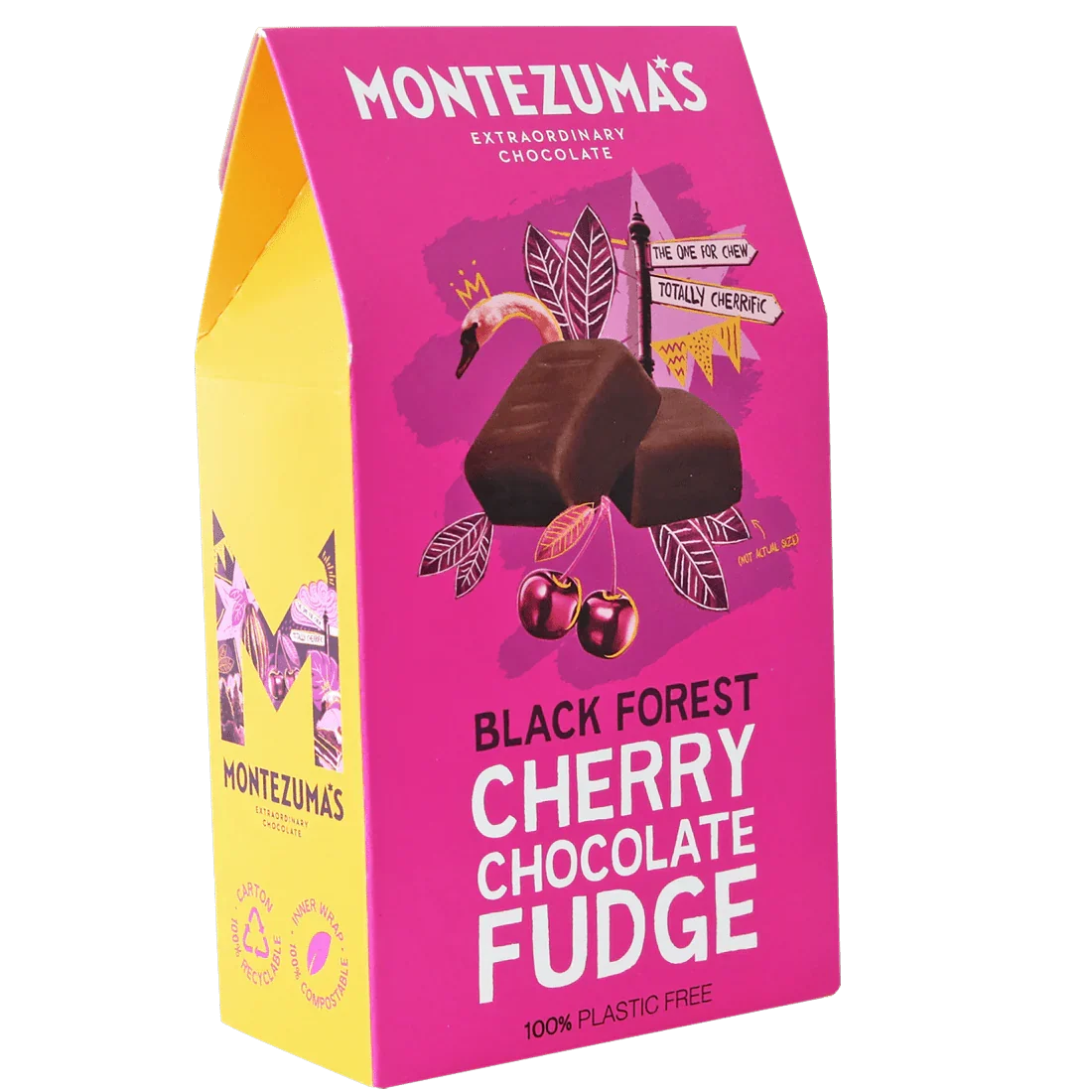 Montezumas Chocolate Black Forest Cherry Chocolate Fudge 150g