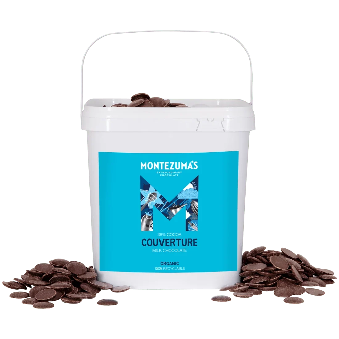 Montezumas Chocolate Organic Milk Chocolate Couverture 3kg
