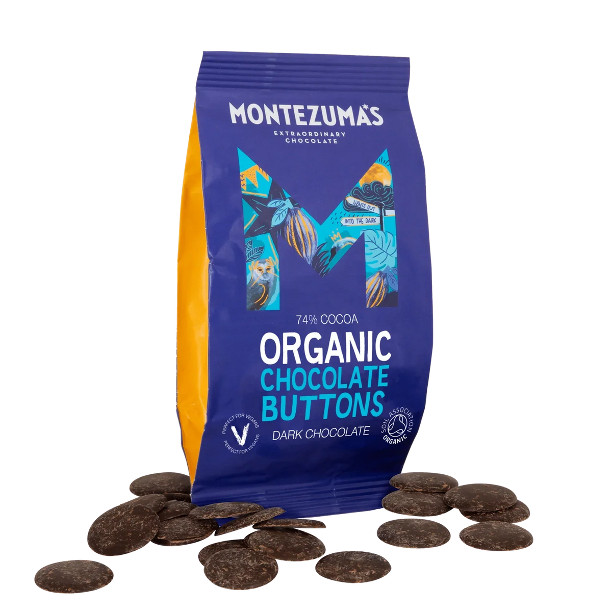 Montezumas Chocolate Organic Dark Chocolate Buttons 120g