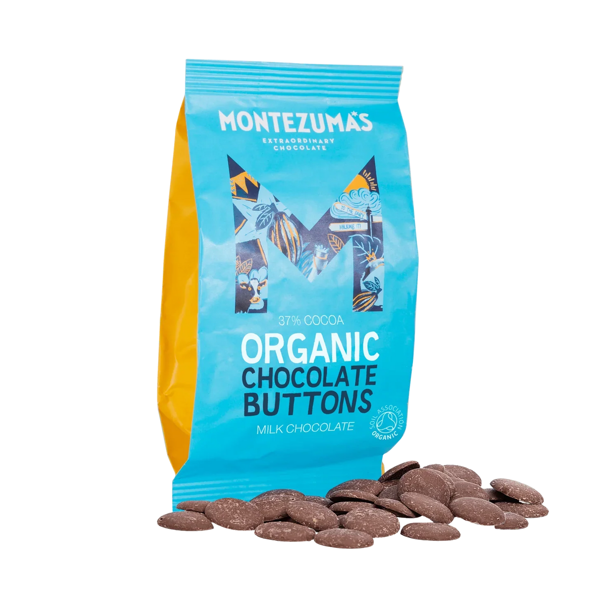 Montezumas Chocolate Organic Milk Chocolate Buttons 120g