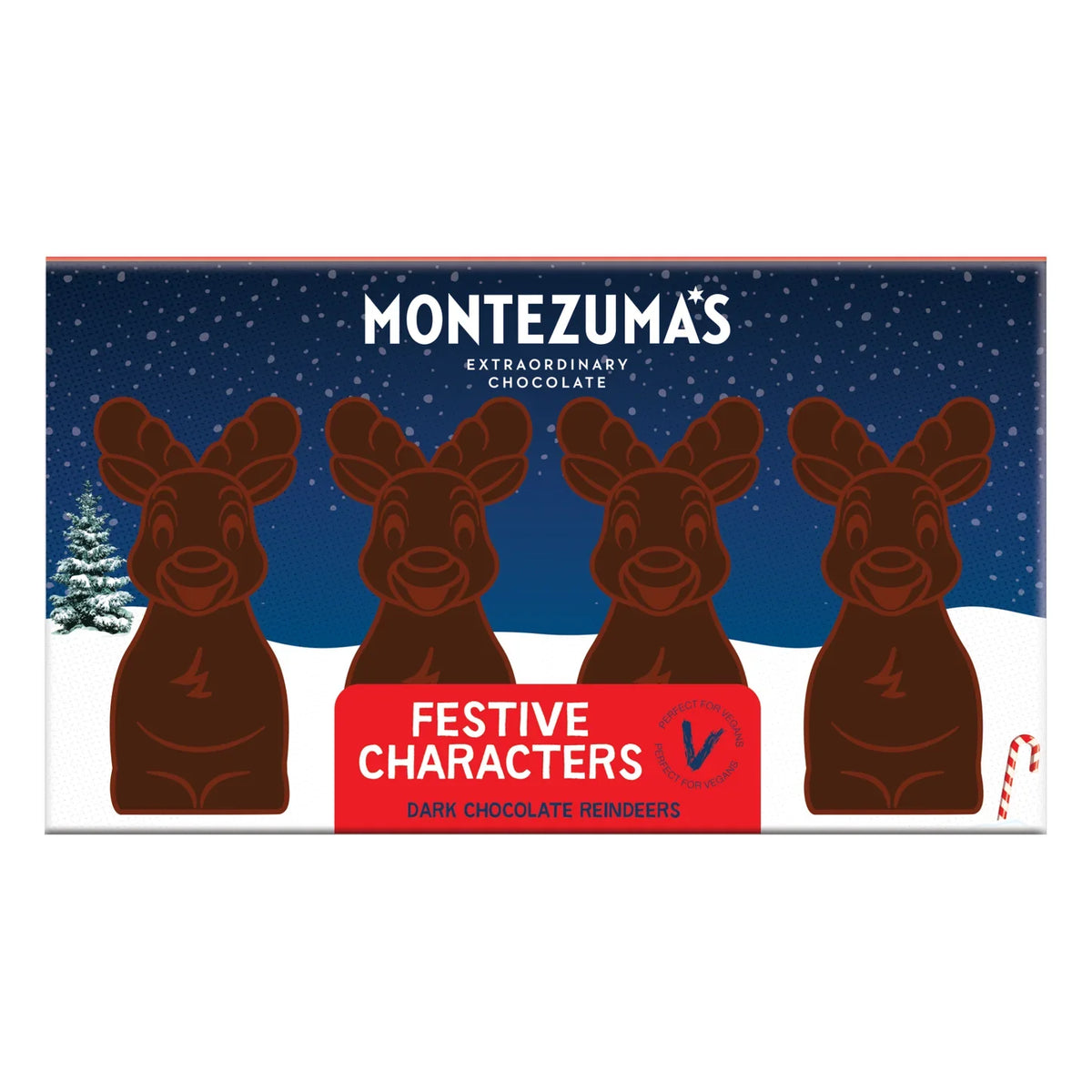 Montezumas Chocolate Dark Chocolate Reindeers 60g