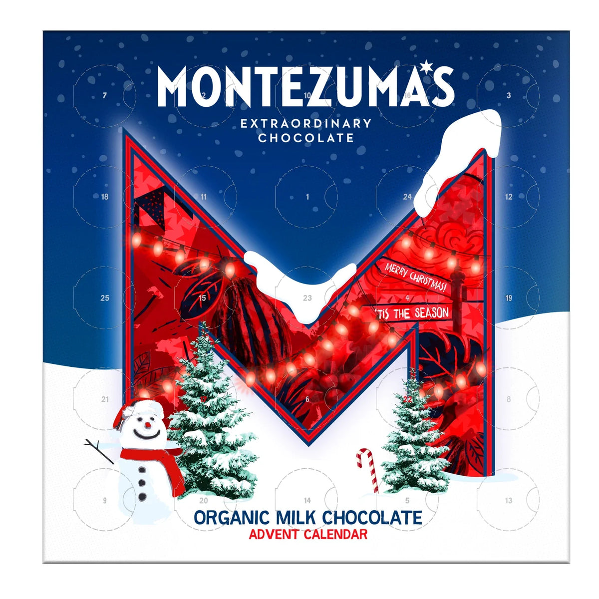 Montezumas Chocolate Organic Milk Chocolate Advent Calendar 1 box