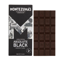Montezumas Chocolate Dark Chocolate Absolute Black 100% Cocoa 90g