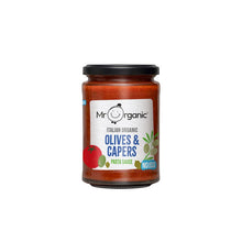 Mr Organic Authentic Italian Olives & Capers Pasta Sauce Jar 350g