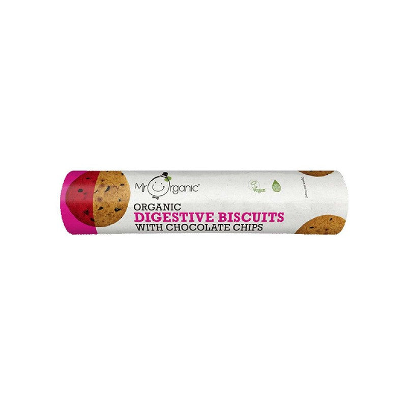 Mr Organic Chocolate Chip Digestives Biscuits 250g
