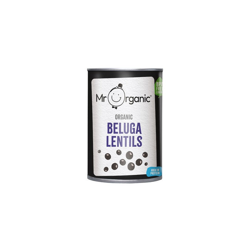 Mr Organic Beluga Lentils 400g