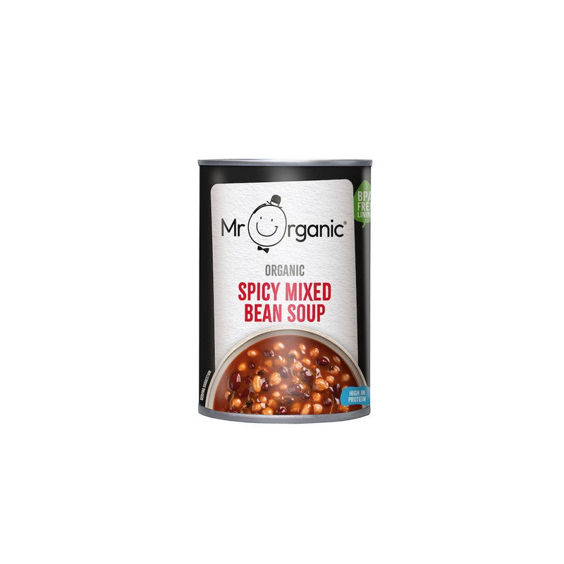 Mr Organic Spicy Mixed Bean Soup 400g