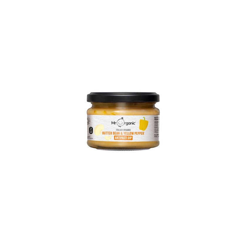 Mr Organic Butter Bean & Yellow Pepper Antipasti Dip 230g