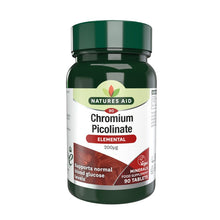 Natures Aid Chromium Picolinate 200µg elemental 90 Tablets