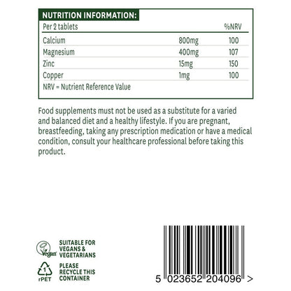 Natures Aid Calcium, Magnesium & Zinc 90 Tablets