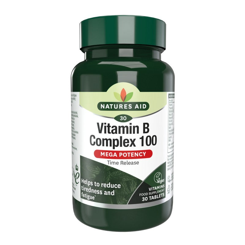 Natures Aid Vitamin B Complex 100 Time Release (Mega Potency)