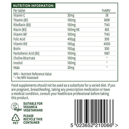 Natures Aid Vitamin B Complex 100 Time Release (Mega Potency)