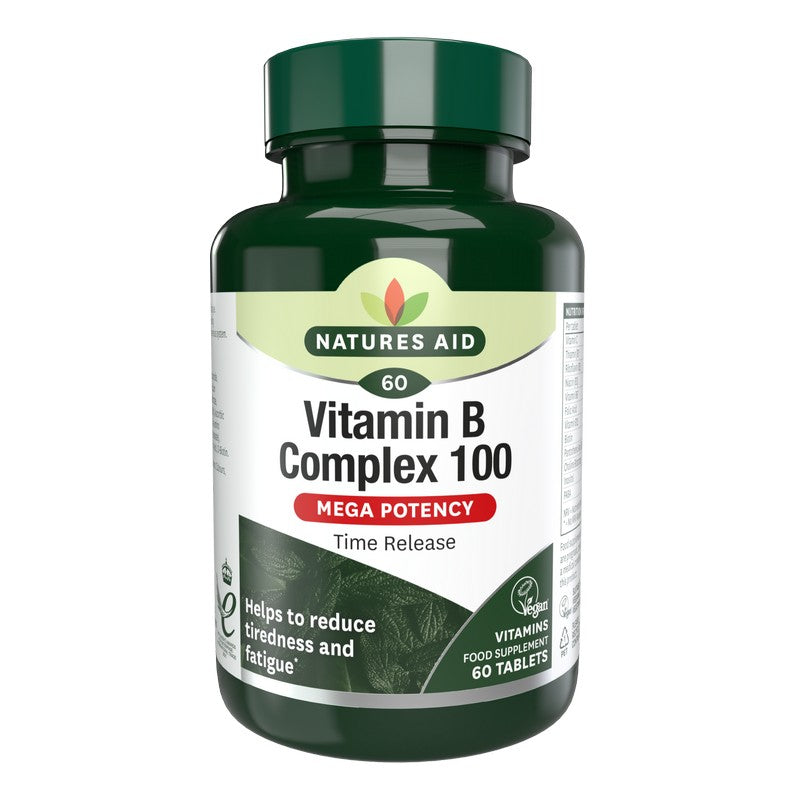 Natures Aid Vitamin B Complex 100 Time Release (Mega Potency)