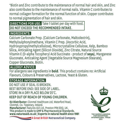 Natures Aid Hair, Skin and Nails Formula