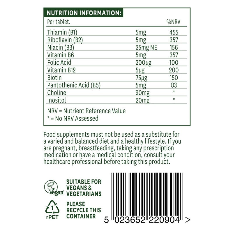 Natures Aid Vitamin B Complex 90 Tablets