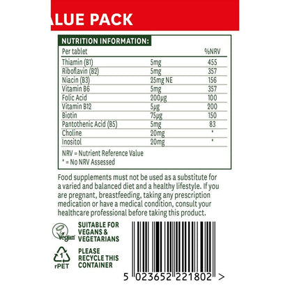 Natures Aid Vitamin B Complex 180 Tablets