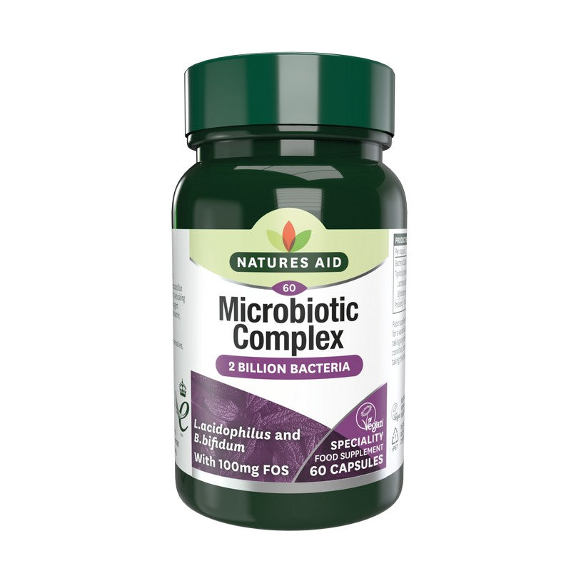 Natures Aid Probiotic Complex (with Bifidus and FOS) 60 Capsules