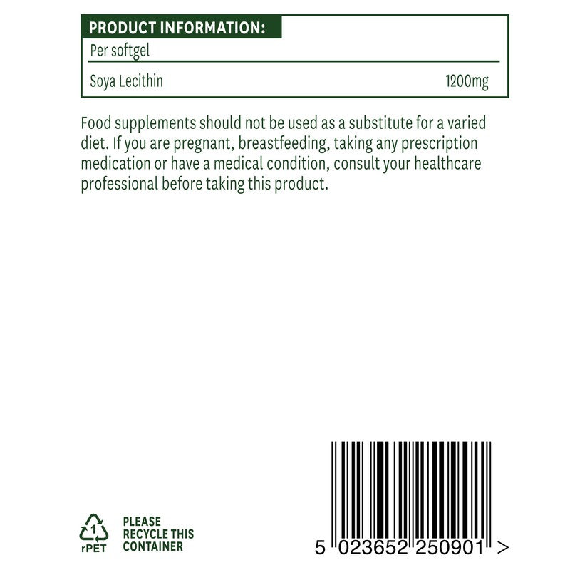 Natures Aid Lecithin 1200mg 90 Tablets