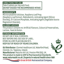 Natures Aid Raspberry Leaf 375mg (750mg equiv) 60 Tablets