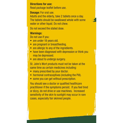Natures Aid Ucalm® 300mg (Equivalent 1500mg-2100mg of St Johns Wort Herb)