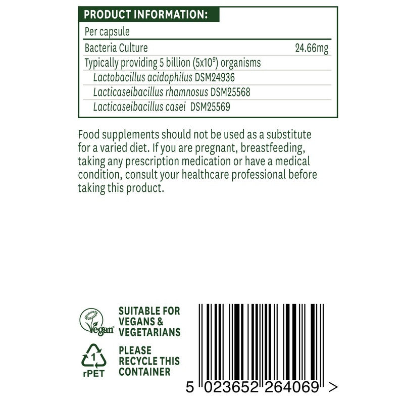 Natures Aid Acidophilus Complex 5 Billion 60 Capsules