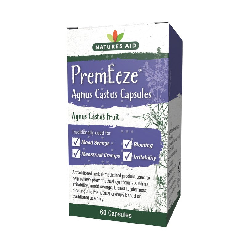Natures Aid PremEeze® Agnus Castus 400mg 60 Capsules