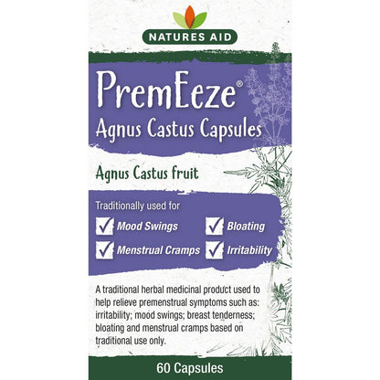 Natures Aid PremEeze® Agnus Castus 400mg 60 Capsules