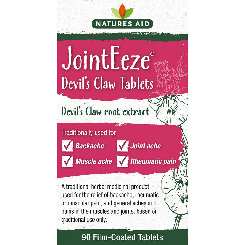 Natures Aid JointEeze® 300mg (Equivalent 1050-1500mg of Devils Claw root) 90 Tablets