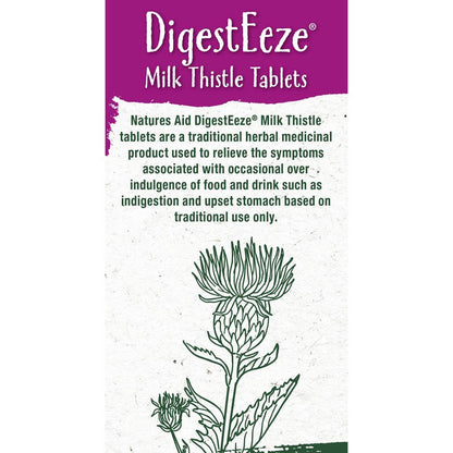 Natures Aid DigestEeze® 150mg (Equivalent 2750mg - 6600mg Milk Thistle) 60 Tablets