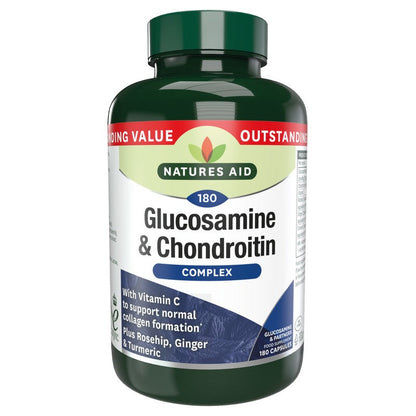 Natures Aid Glucosamine 500mg & Chondroitin 100mg Complex