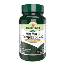 Natures Aid Vitamin B Complex 50 with Vitamin C