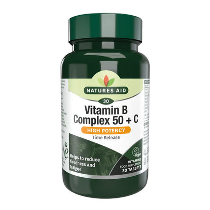 Natures Aid Vitamin B Complex 50 with Vitamin C