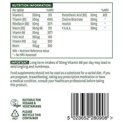Natures Aid Vitamin B Complex 50 with Vitamin C