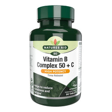 Natures Aid Vitamin B Complex 50 with Vitamin C