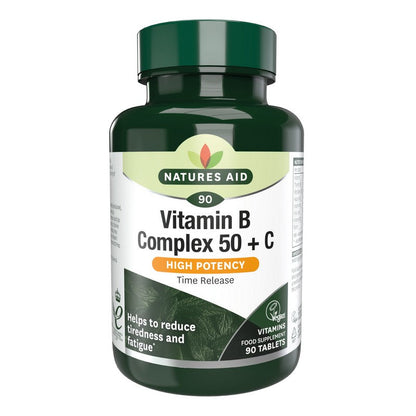 Natures Aid Vitamin B Complex 50 with Vitamin C