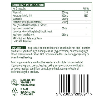 Natures Aid Quercetin Formula 90 Capsules