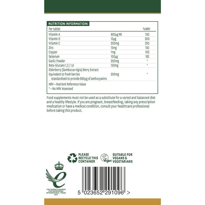 Natures Aid Beta-Glucans Immune Support +