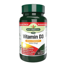 Natures Aid Vitamin D3 1000iu (25ug) 180 Tablets