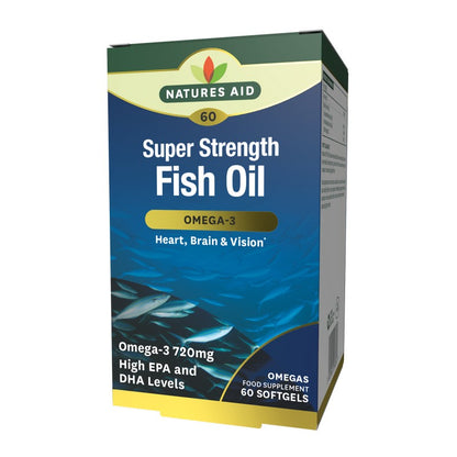 Natures Aid Super Strength Omega-3 60 Softgels