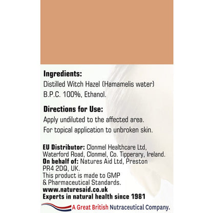 Natures Aid Witch Hazel (Distilled) 150ml