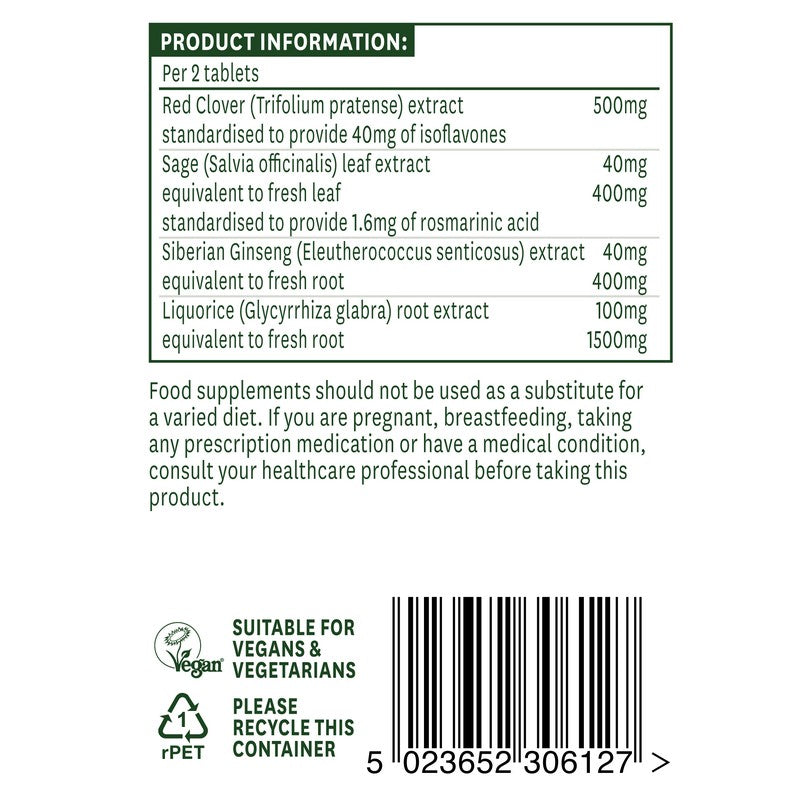 Natures Aid Red Clover Complex with Sage, Siberian Ginseng & Liquorice