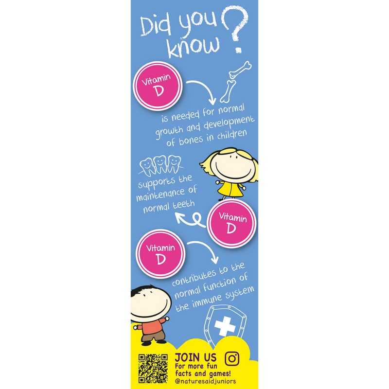 Natures Aid Vitamin D3 400iu (10ug) Mini Drops for infants & children (newborn - 5 years) 50ml