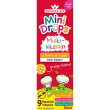Natures Aid Multi-vitamin Mini Drops for infants & children (3 months - 5 years) 50ml