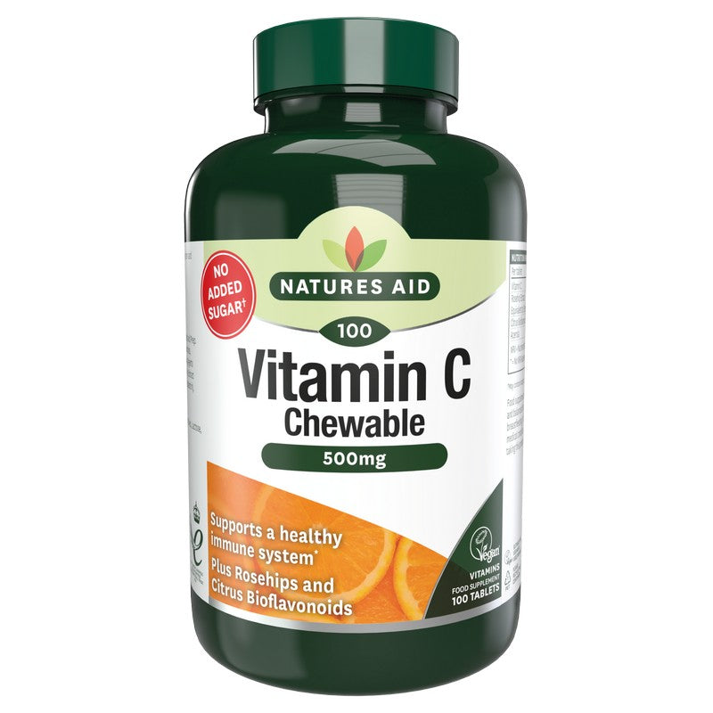 Natures Aid Vitamin C  500mg Chewable