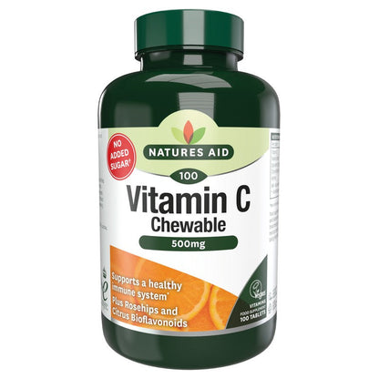Natures Aid Vitamin C  500mg Chewable