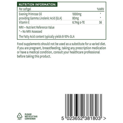 Natures Aid Evening Primrose Oil 1000mg (Cold Pressed)