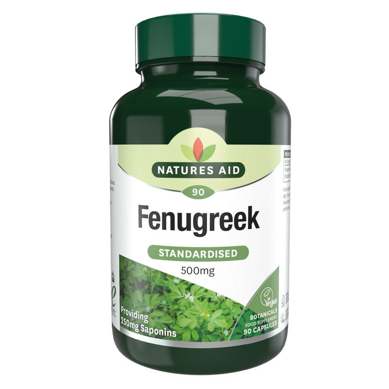Natures Aid Fenugreek 500mg 90 Capsules