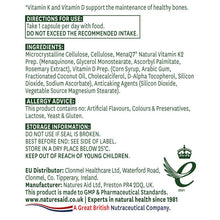 Natures Aid Vitamin K2 with Vitamin D3 30 Capsules