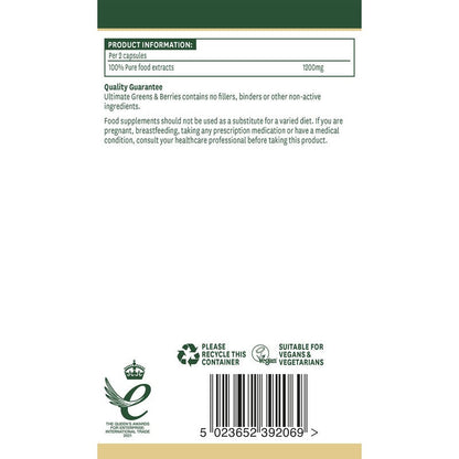 Natures Aid Organic Ultimate Superfoods 60 Capsules