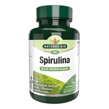Natures Aid Organic Spirulina 500mg 90 Capsules